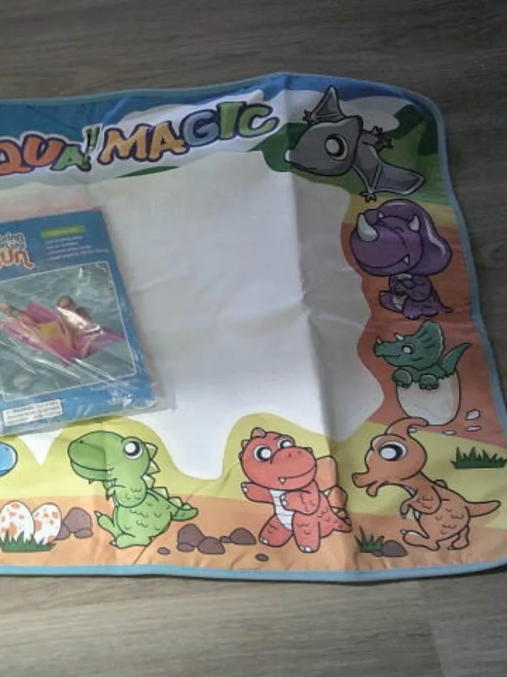 NEW BRING ON THE SUN INFLATABLE POOL FLOAT w/ PILLOW & KIDS AQUA MAGIC WATER MAT